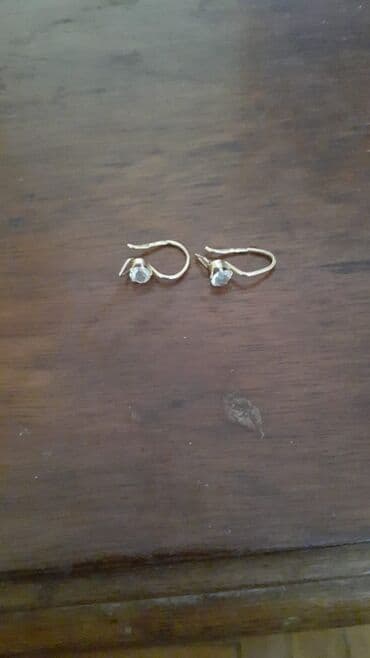 Аксессуары: Серьги, Желтое золото, 1 г, Бесплатная доставка — 1