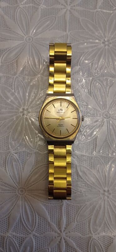 Свадебные платья и аксессуары: Наручные часы, Orient, цвет - Золотой — 1