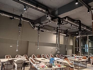 Restoran, kafe avadanlığı: Havalandırma Sistemlərinin Hazırlanması və Quraşdırılması Hər dizayn — 7