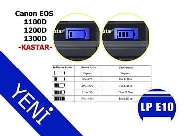 Kastar LP E10 USB-LCD adaptor Canon 1100D adaptor Canon 1200d adaptoru — 2