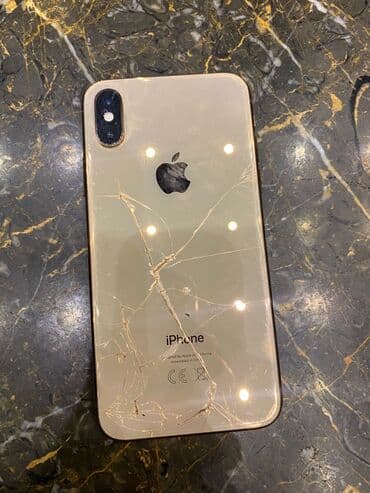 iphone x satisi: IPhone Xs, 256 GB, Qızılı, Qırıq — 3