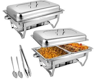 Paslanmayan poladdan bufet/çafinq qızdırıcı qab dəsti Qiymət sondur!!