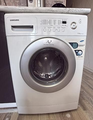 Стиральная машина Samsung, 5 кг, Б/у, Автомат, Без сушки, Платная доставка — 1