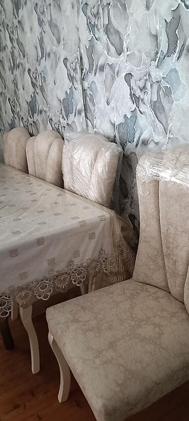 bag stullari: Yemək otağı dəsti – masa və 12 ədəd stul - Klassik üslubda yemək — 2