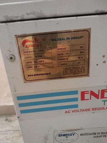 elektrik generatorlarin satisi: Energy Tesla AC Voltage Regulator – Servo Control Texniki — 1
