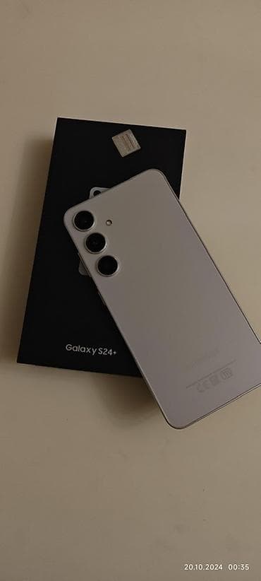 samsung s 3: Samsung Galaxy S24+, 256 GB, rəng - Bej, Simsiz şarj — 2