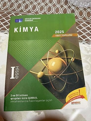 Məhsul: “Kimya – 2025 Test Toplusu”, I hissə Nəşriyyat: Dövlət — 1