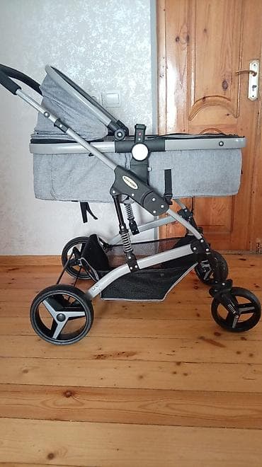 Коляски: Uşaq arabası – BabyHome markası, boz rəng. Xüsusiyyətlər: - — 3