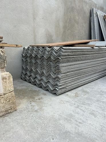 evkalipt ağacı satilir: Şifer dam örtüyü vərəqləri - Material: Dalğalı beton/şifer panellər - — 4