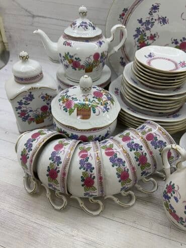 xurusdal qablar: Nahar dəsti, rəng - Ağ, Farfor — 3