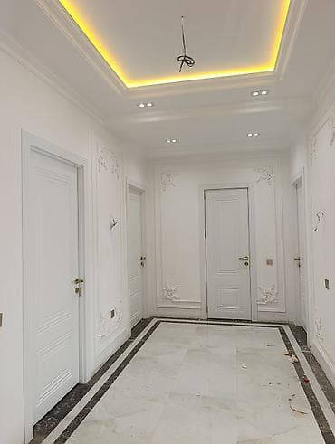 darvaza qaplar: Ağ rəngli daxili qapılar – klassik dizayn - Material: möhkəm ağ MDF — 2