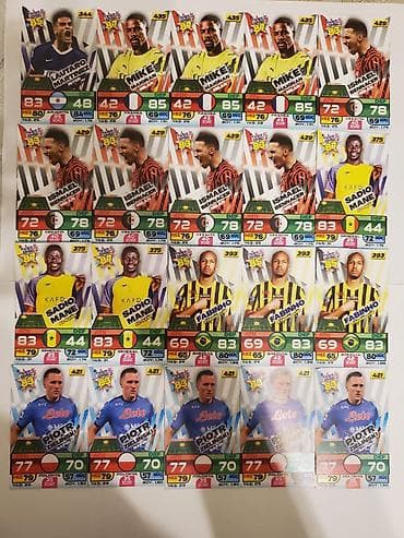 messi formaları: Futbol kolleksiya kartları dəsti 195 kart - Seriya: Blast Cards — 2