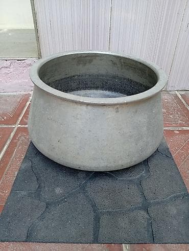 Кастрюля, цвет - Серебристый, Алюминий, Больше 5 л — 1