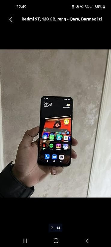 Redmi 9T, 128 GB, rəng - Qara, Barmaq izi — 2
