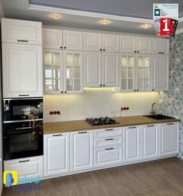 2ci el metbex mebel: Sifarişlə mətbəx dəsti, Özü çəkən petlələr, Şüşə, Kredit var, Pulsuz çatdırılma — 1