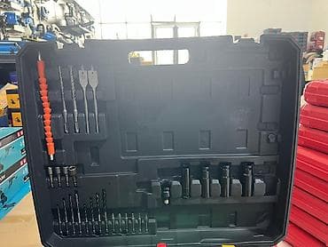 Alət dəstləri: Dewalt üslubunda çoxfunksiyalı akkumulyatorlu alət dəsti, sərt plastik — 3