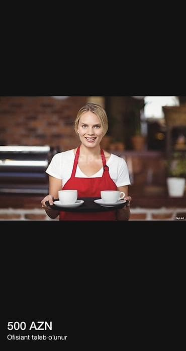 Ofisiant tələb olunur, Aylıq ödəniş