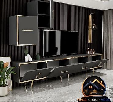 Ev üçün mebel: TV stendi və divar dolabı dəsti Qiymət: 420 AZN Çatdırılma: Pulsuz — 2