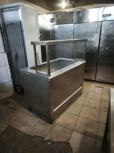 sendiviç panel: Paslanmayan poladdan hazırlanmış vitrinli istilik/servis bufeti — 2