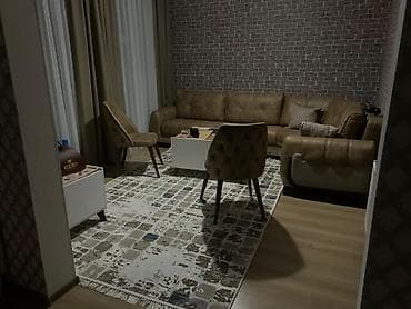 ucuz perdeler bakida: Xüsusi dizayn salon mebeli dəsti - Künc divan: Qəhvəyi rəngli, yumşaq — 6