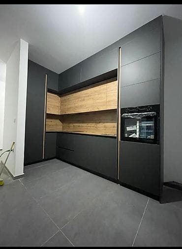 metbex skafi: Müasir dizaynlı mətbəx mebeli komplekti - Üslub: Minimalist, düz — 1