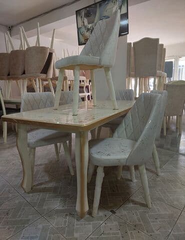 венский стул: Qonaq otağı üçün, Yeni, Açılan, Kvadrat masa, 6 stul — 1