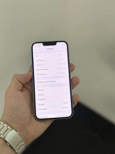 dubayski iphone satisi: IPhone 14, 128 GB, Blue Titanium, Zəmanət, Simsiz şarj, Face ID — 6