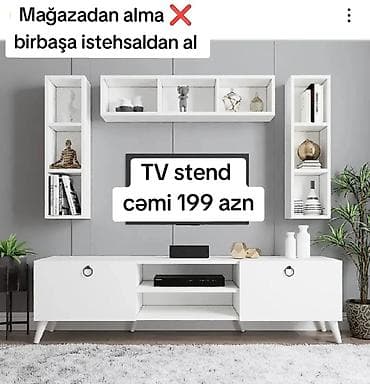 kicik tv: Yeni, Düz TV altlığı, Polkalı, Laminat — 1