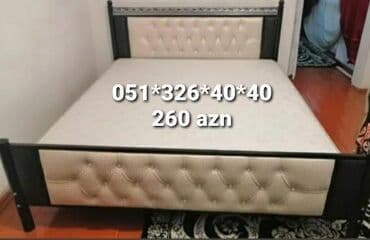 Yeni, İkinəfərlik çarpayı, Bazasız, Matras ilə, Siyirməsiz, Azərbaycan
