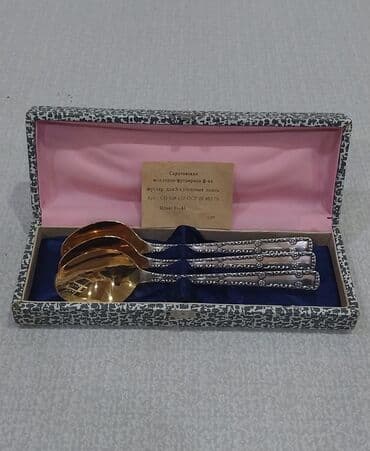 qaşıq dəsti: Sovetdən qalan təzə qaşıq dəsti satılır, yemək üçün böyük ölçülü qaşıq — 1