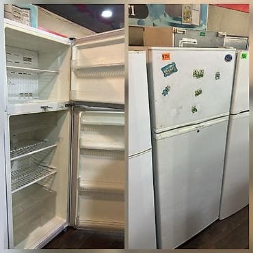 Iki qapılı soyuducu (üst qism dondurucu, alt qism soyuducu bölmə) -