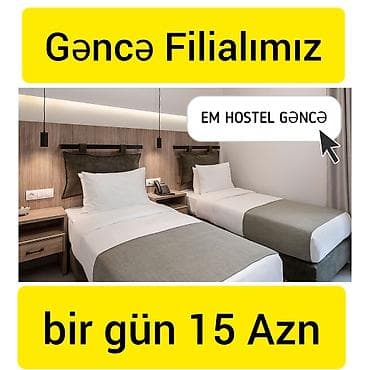 Комнаты: Gəncə filiimiz
EM Hostel Gəncə
bir gun 15 Azn — 1