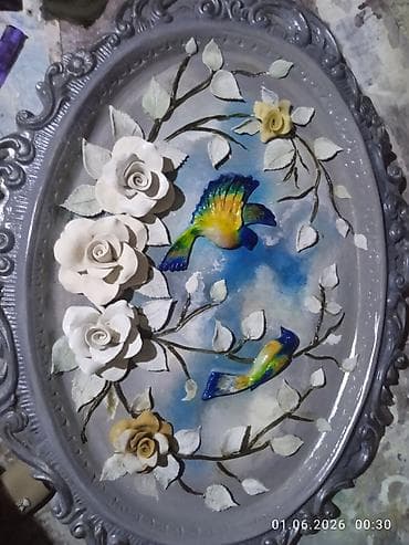 qapi dekoru: Oval dekorativ rellef tablo kolleksiyası - Material — 4