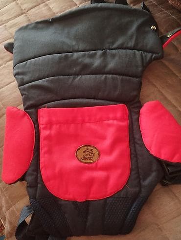 abc design 3 tec universal arabalar: Uşaq daşıma kəməri (baby carrier) - Rəng: qara-qırmızı - Ön tərəfdə — 1
