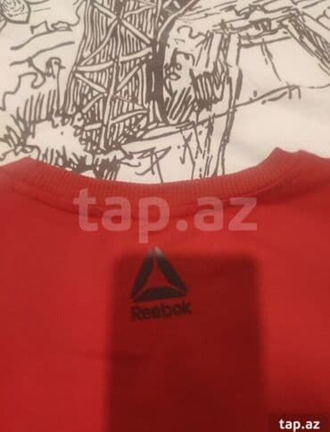 зеленые мужские спортивные костюмы: Мужская толстовка, Reebok, M, цвет - Красный — 4