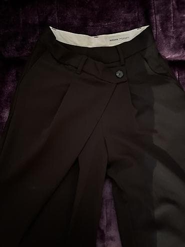 palt: Şalvar, Bershka, rəng - Qara — 1