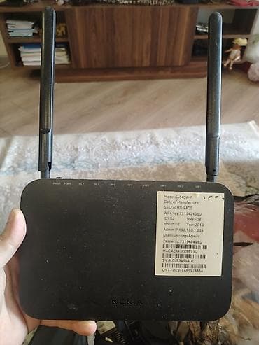 asus rog 5: Nokia G-240W-F GPON Wi‑Fi router Xüsusiyyətlər: - Model: G‑240W‑F — 1