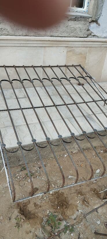 pəncərələr: Məhsul: Dəmir pəncərə barmaqlığı (şəbəkə) - Material: qalın — 1