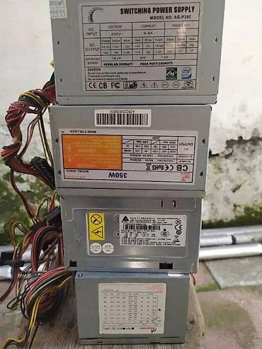amd ryzeb 5 5600: Qida bloku Asus, 350 W, İşlənmiş — 2
