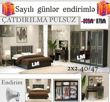 художественная ковка мебель: İkinəfərlik çarpayı, Dolab, Yeni — 1