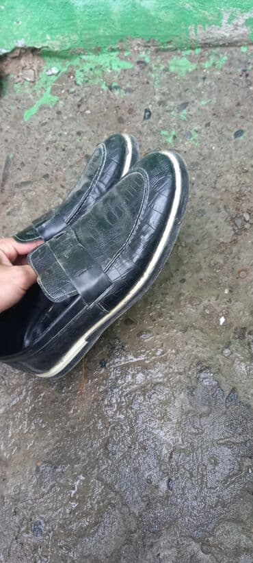 ayaqqabı кожание: Məhsul: Kişi loafer ayaqqabısı - Rəng: Tünd yaşıl-qara tonlarda - Üst — 2