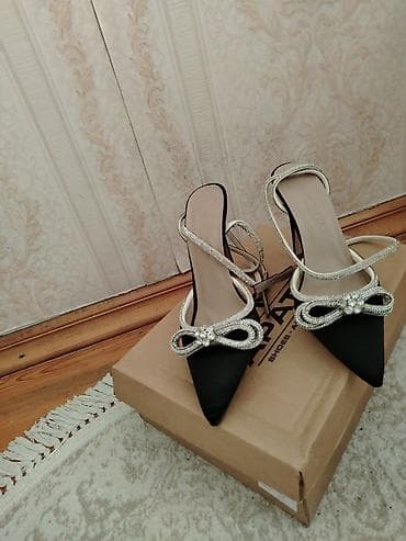 Qadın yüksək dabanlı ayaqqabı - Model: nazik dabanlı slingback - — 2