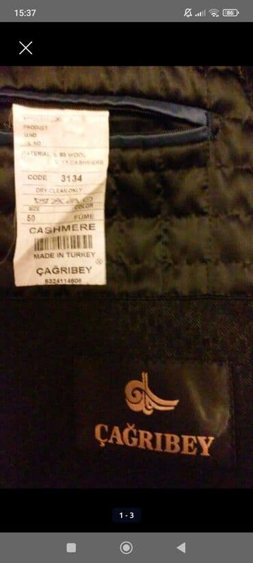 Kişi Geyimləri: Kisi paltosu 50 razmer — 3