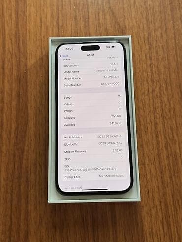 mac mini m2: IPhone 15 Pro Max, 256 GB, Blue Titanium, Face ID — 3