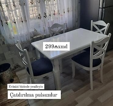 Mətbəx üçün, Yeni, 4 stul