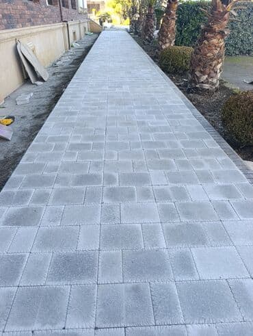 duz corek: Tamet döşəmə xidməti – dekorativ beton/daş təməli ilə həyət və giriş — 25