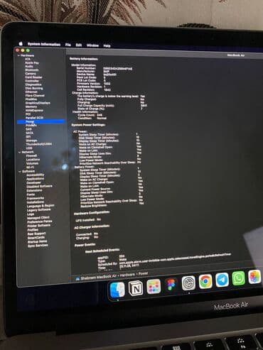 apple macbook ikinci el: 💻 MacBook Air (2020) 🔹 Ekran: 13.3” Retina Display (2560×1600) 🔹 — 1