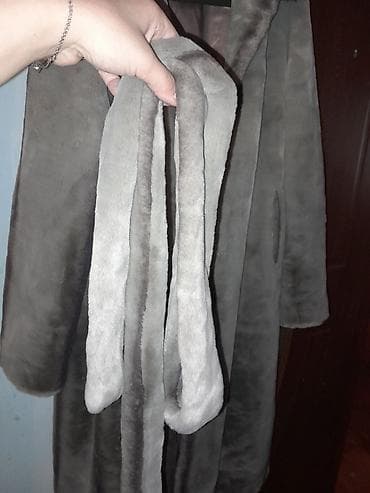 Шубы: Шуба, 2XL, 4XL, цвет - Серый — 8