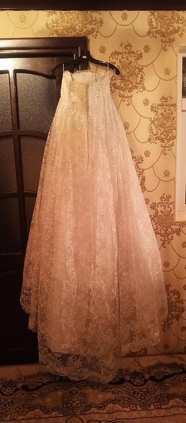 toy don: Gəlinlik donu. Bir dəfə Işlənilib quru təmizləməyə verilməlidir heç — 5