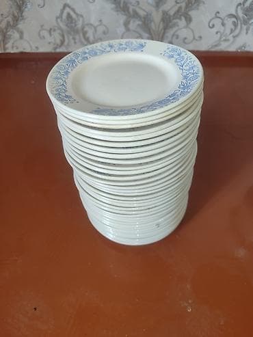 saray mtk fotolar: Boşqablar, rəng - Ağ, Farfor, SSRİ — 1